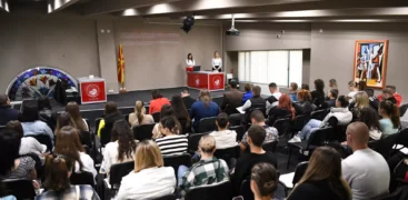 КС Групација ја претстави својата програма за стипендирање пред студентите на Меѓународниот Славјански Универзитет – Битола